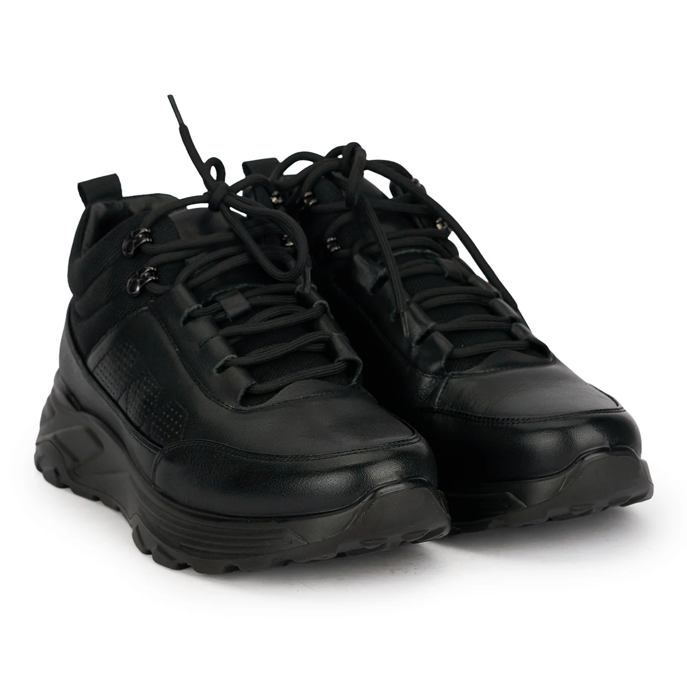 Ghete barbati din piele naturala neagra 7948 - Image 4