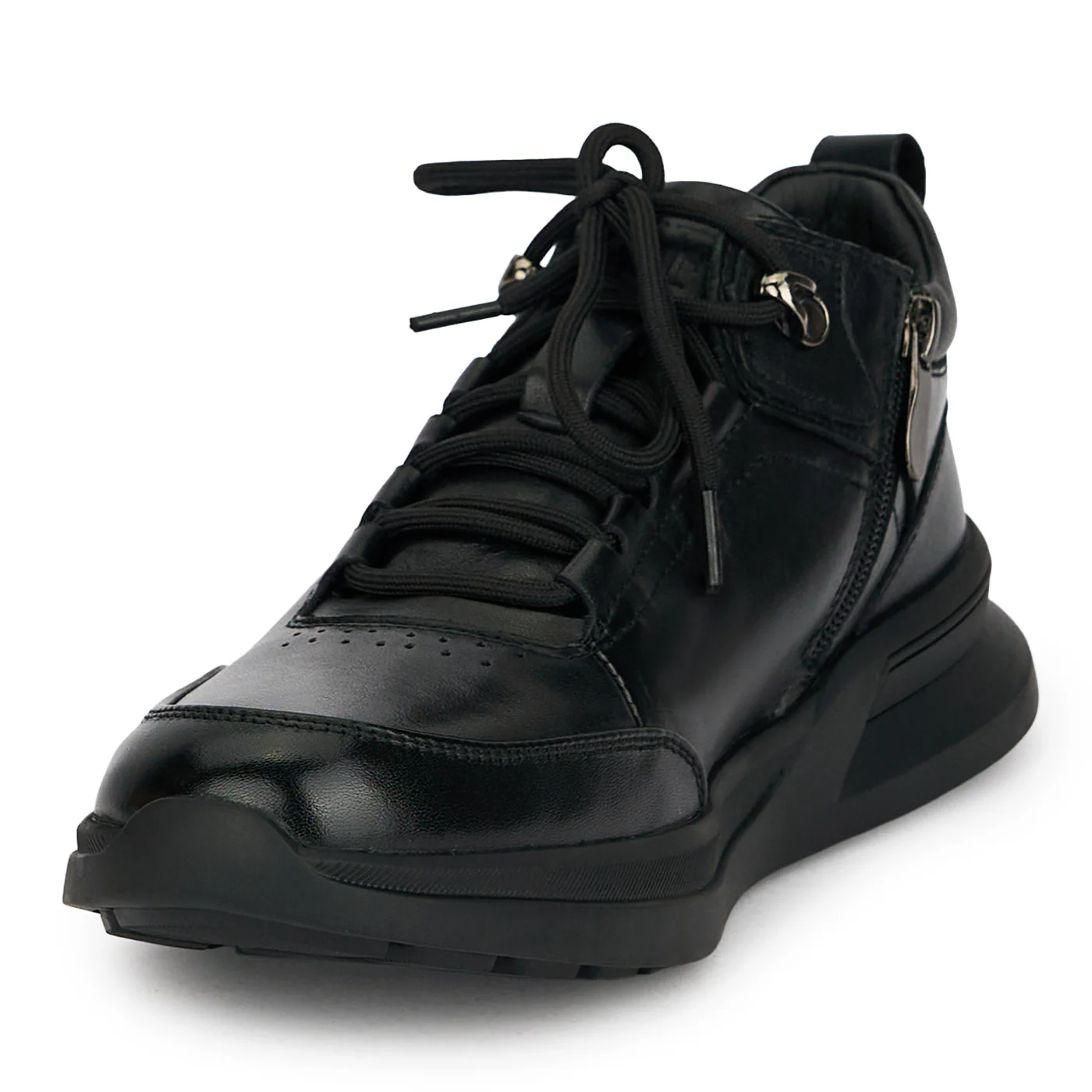 Ghete barbati din piele naturala neagra 7955 - Image 3