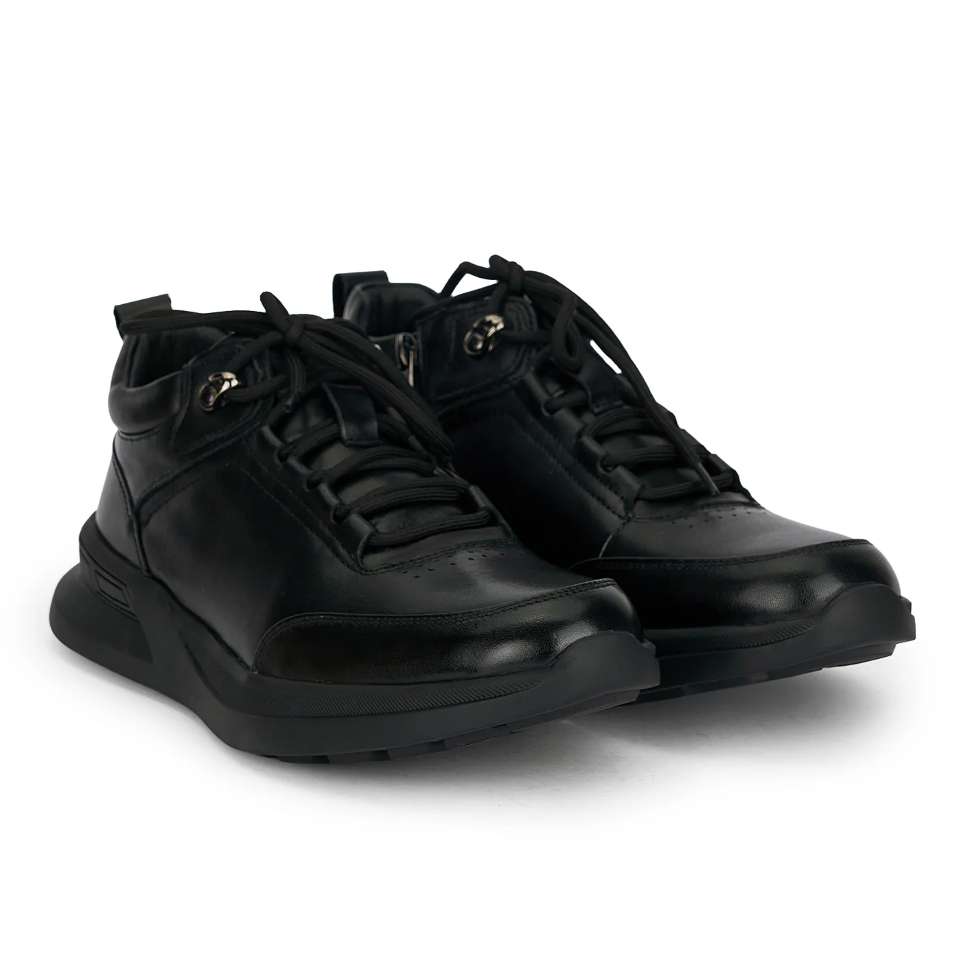 Ghete barbati din piele naturala neagra 7955 - Image 4