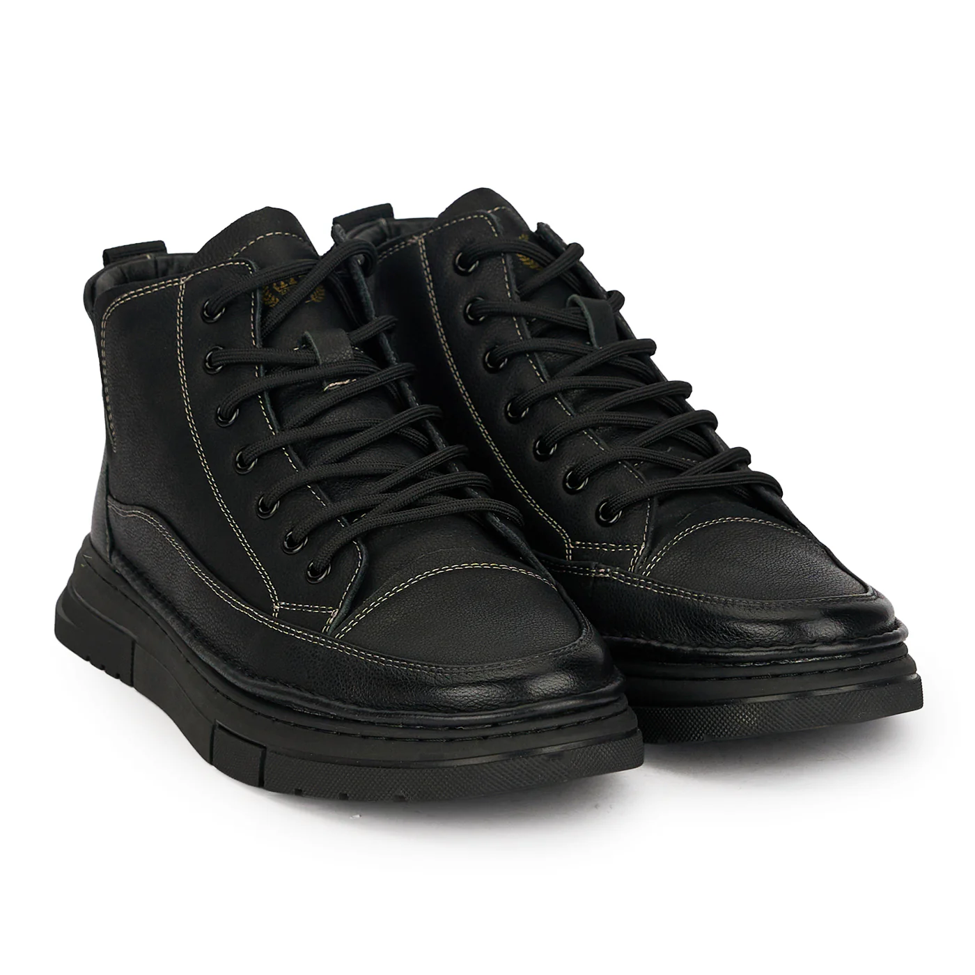 Ghete barbati din piele naturala neagra 7964 - Image 4