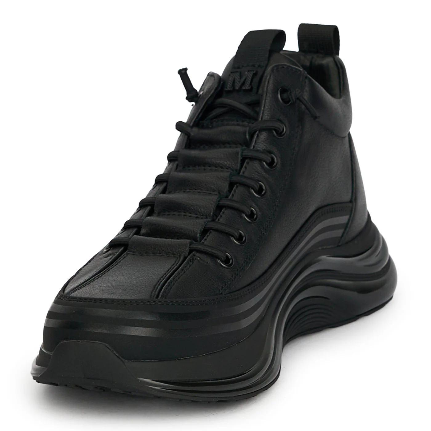 Ghete barbati din piele naturala neagra 7981 - Image 3