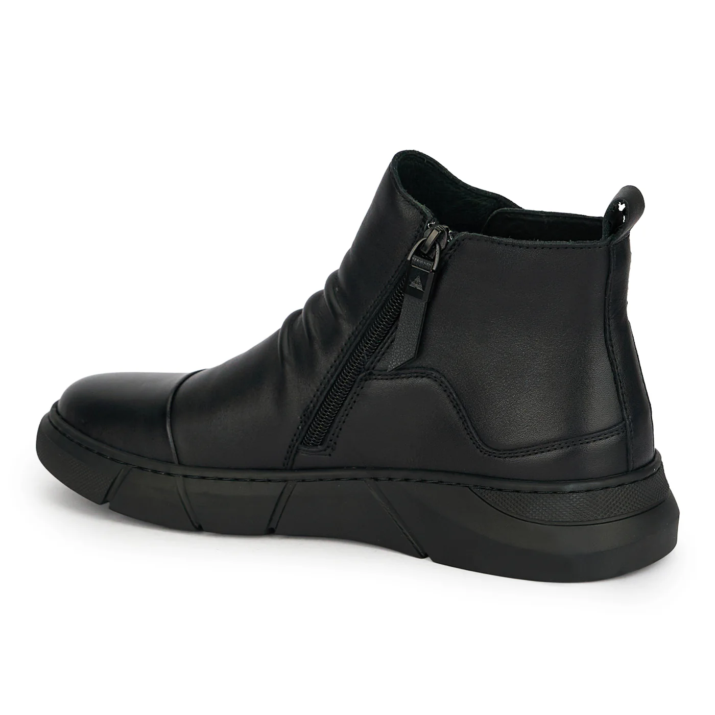 Ghete barbati din piele naturala neagra 7989 - Image 2