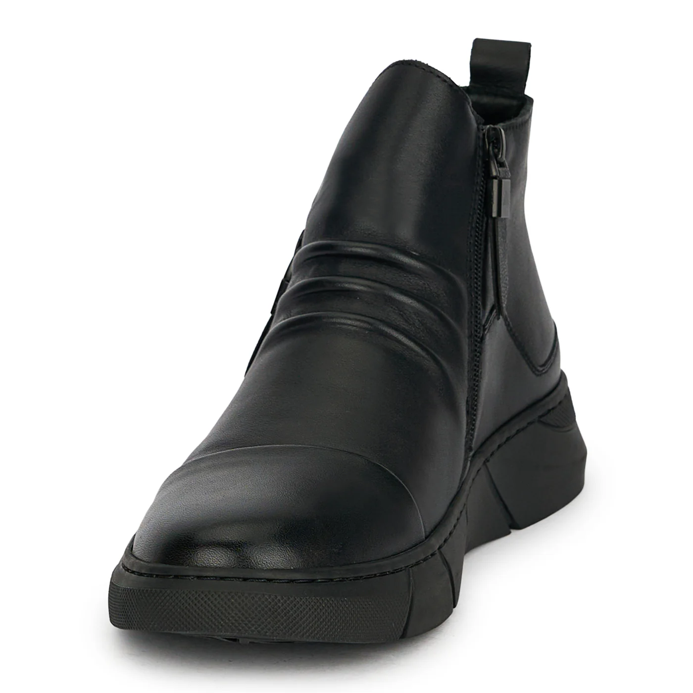 Ghete barbati din piele naturala neagra 7989 - Image 3