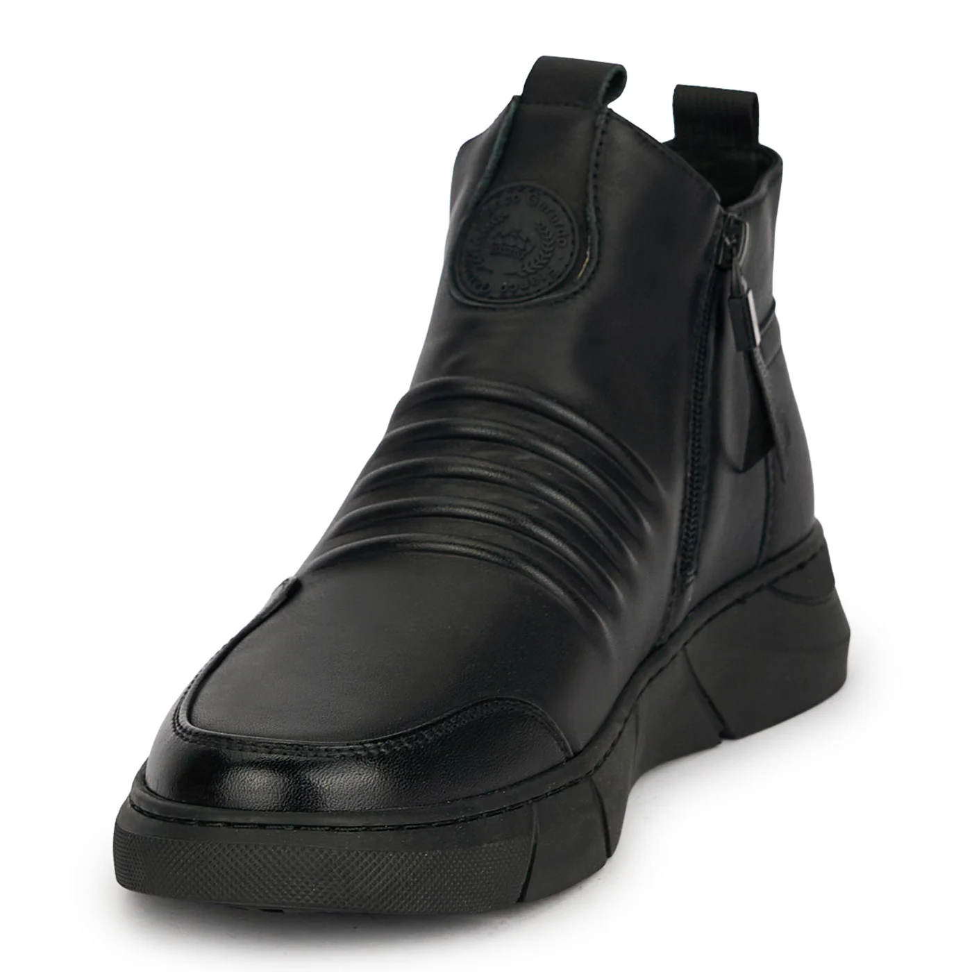 Ghete barbati din piele naturala neagra 7990 - Image 3