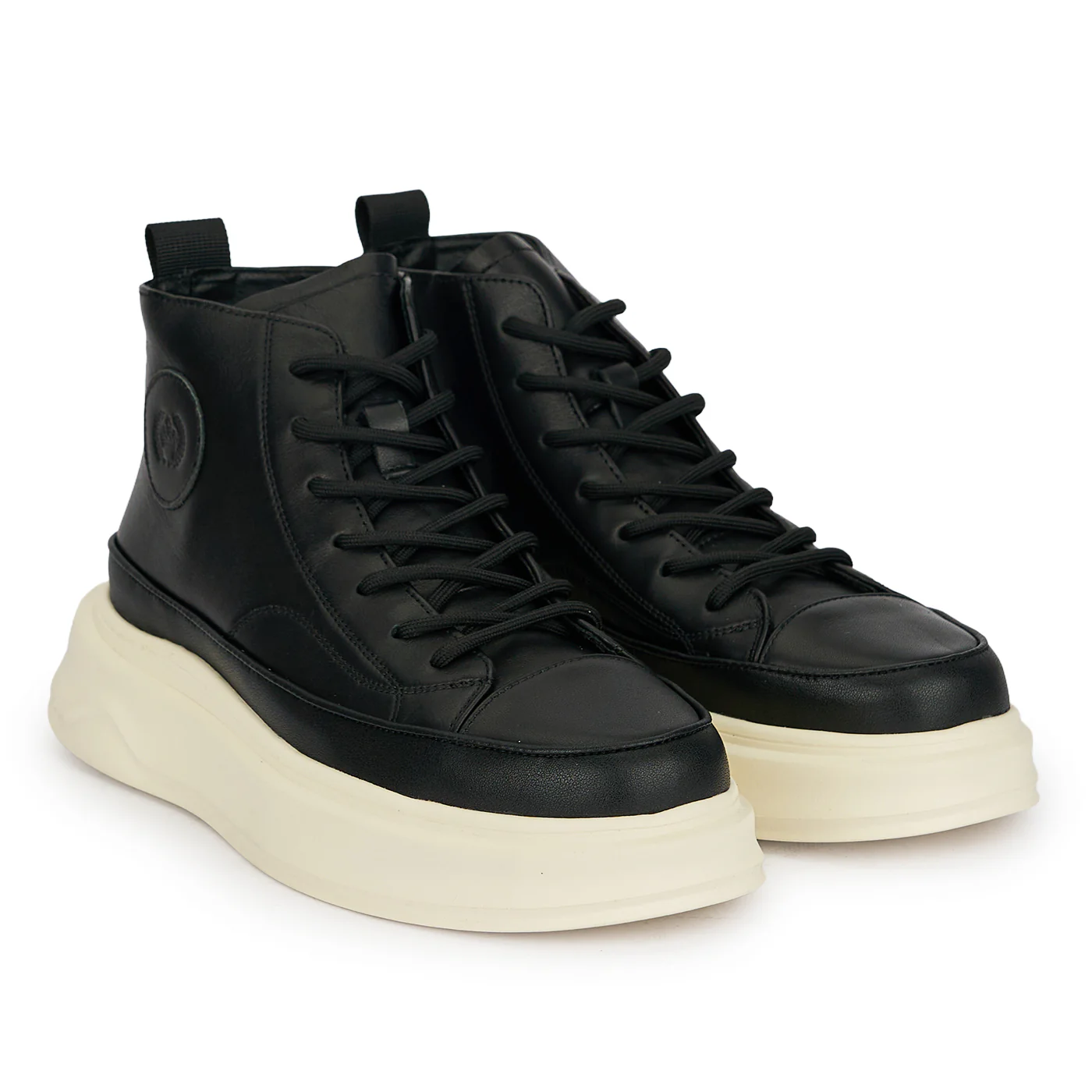 Ghete barbati din piele naturala neagra 7994 - Image 4