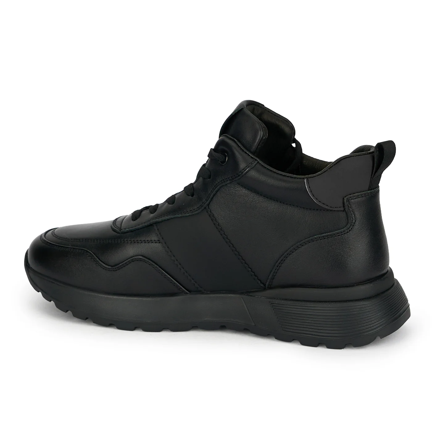 Ghete barbati din piele naturala neagra 7996 - Image 3