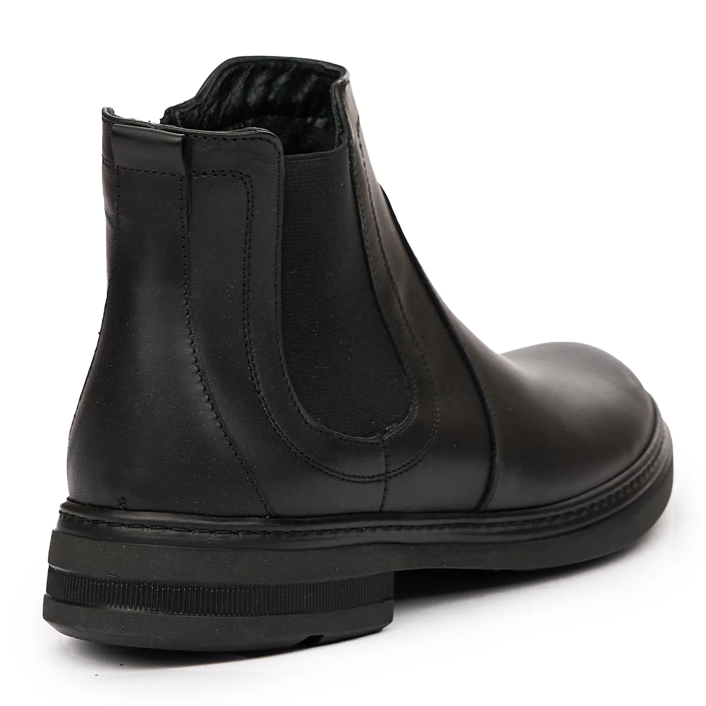 Ghete Barbati din Piele Naturala Negre 7160 - Image 2