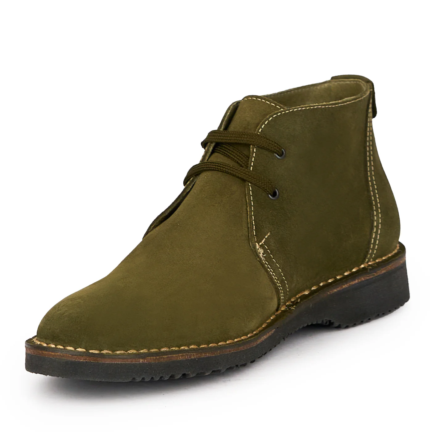 Ghete barbati din piele naturala verde kaki 7685 - Image 3