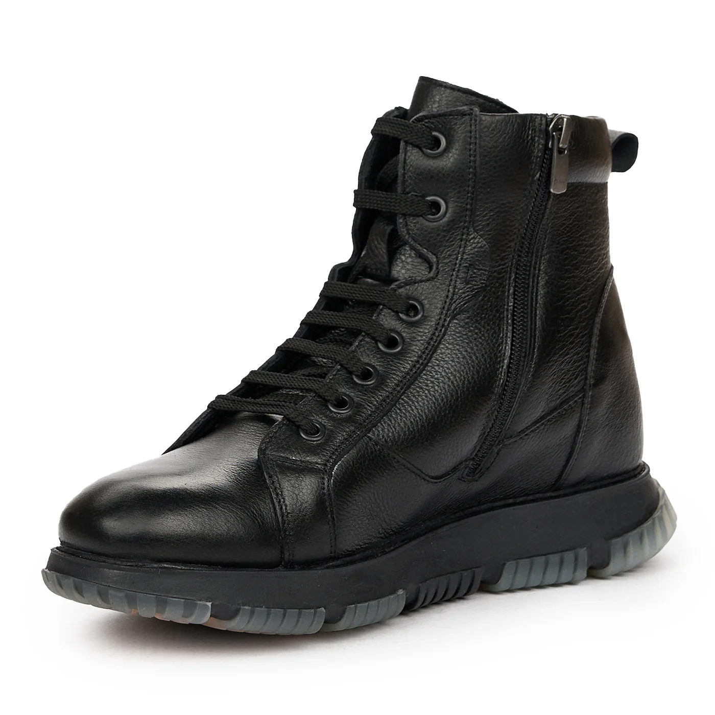 Ghete Barbati Elegante Negre din Piele Naturala 7182 - Image 4