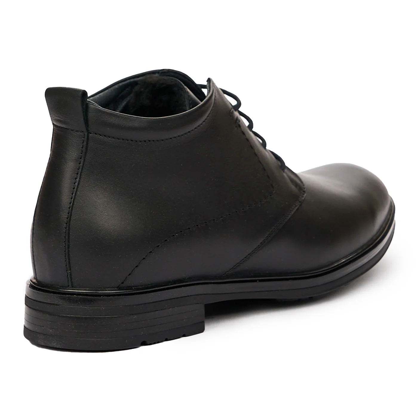 Ghete Barbati Negre din Piele Naturala 7156 - Image 2