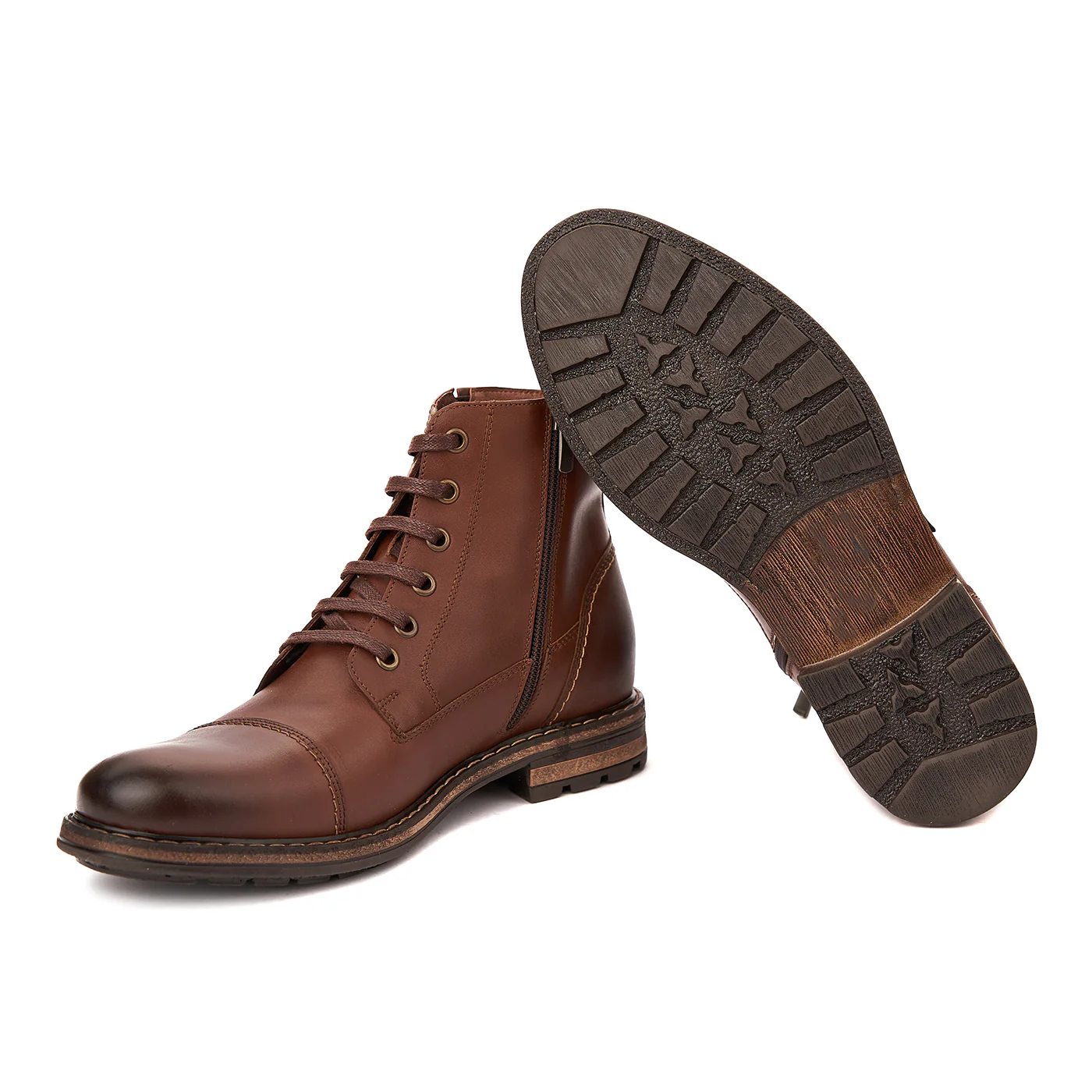 Ghete Barbati Piele Casual Maro 1082 - Image 2