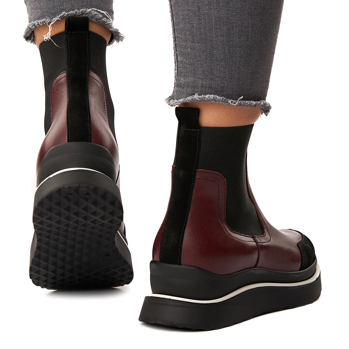 Ghete cu Elastic Dama din Piele Naturala 3582 - Image 4