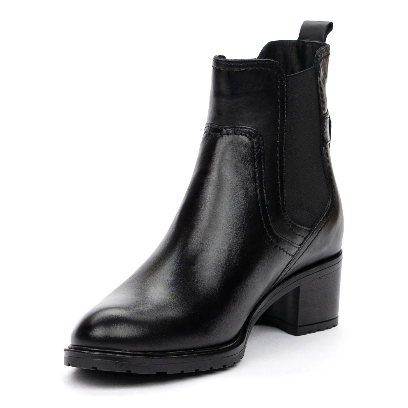 Ghete Dama Casual cu Toc 4 Cm din Piele Naturala 8471 - Image 4