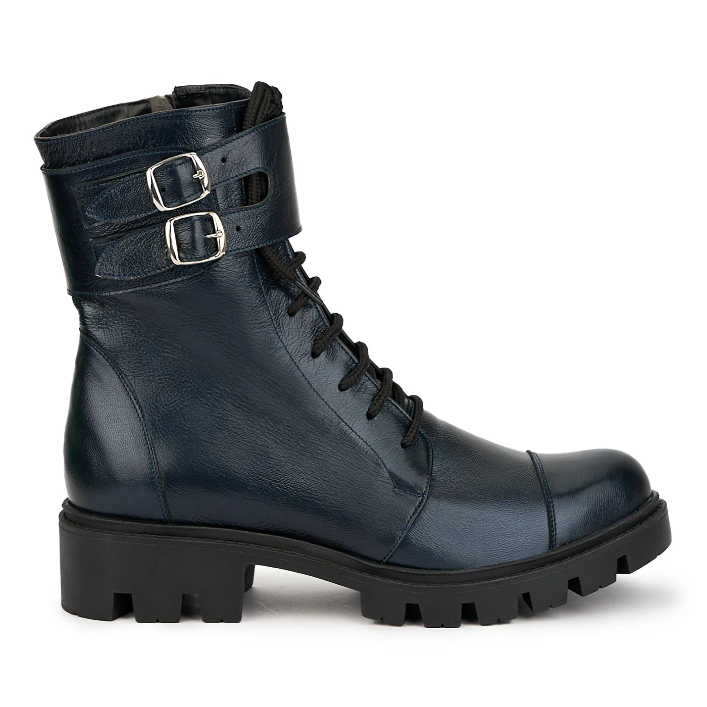 Ghete dama din piele naturala bleumarin 14954