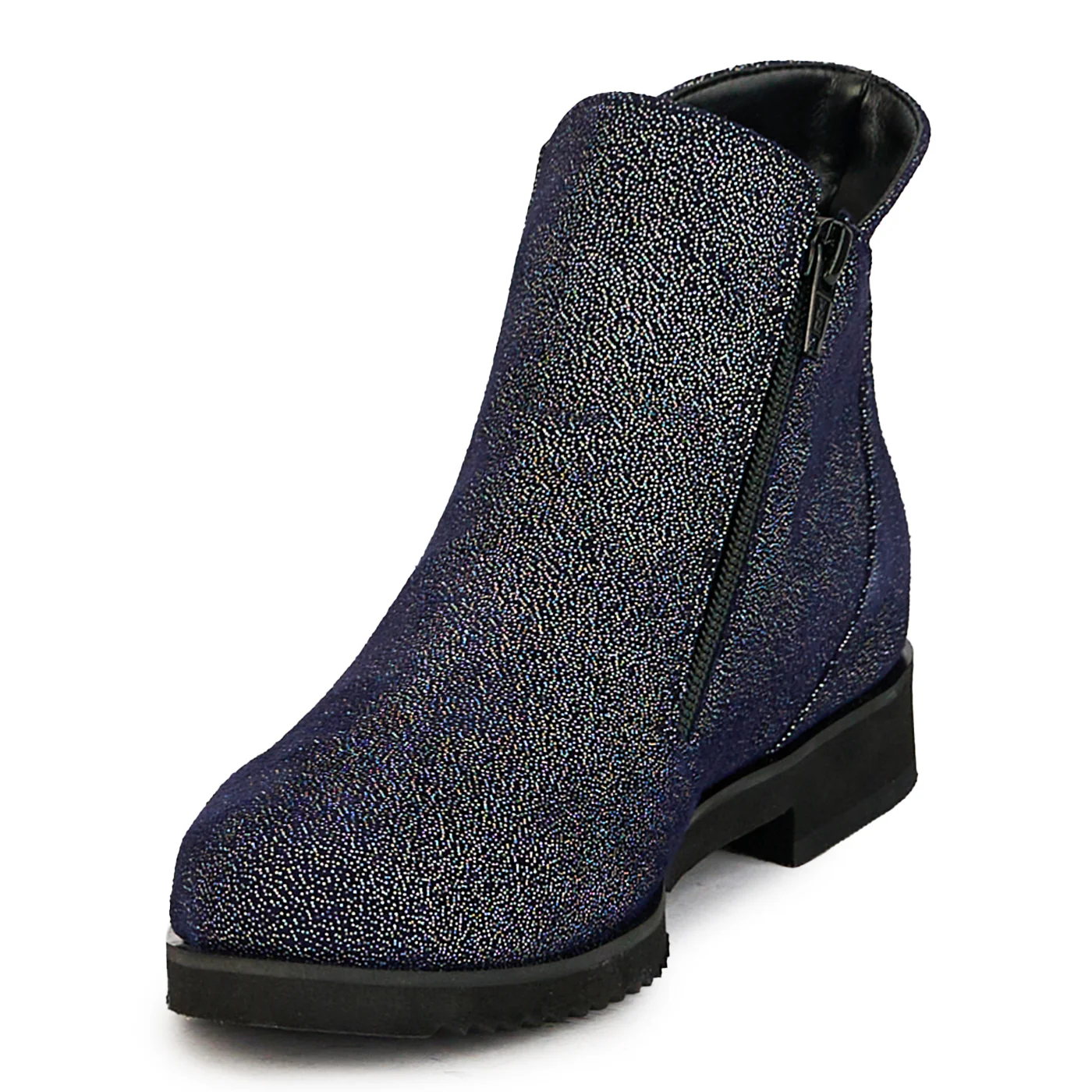 Ghete dama din piele naturala bleumarin 17401 - Image 3
