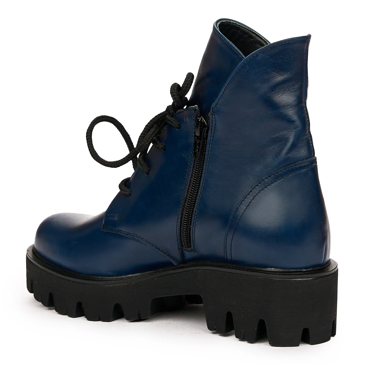 Ghete dama din piele naturala bleumarin 8362 - Image 3