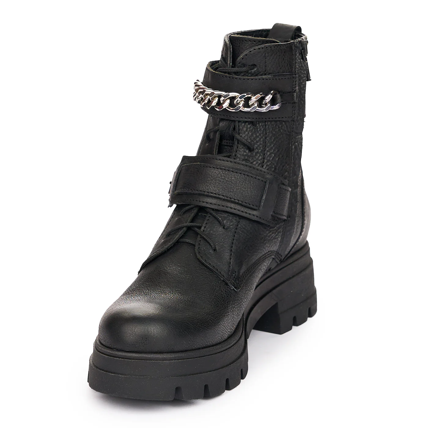 Ghete Dama din Piele Naturala Casual Negre 12042 - Image 3
