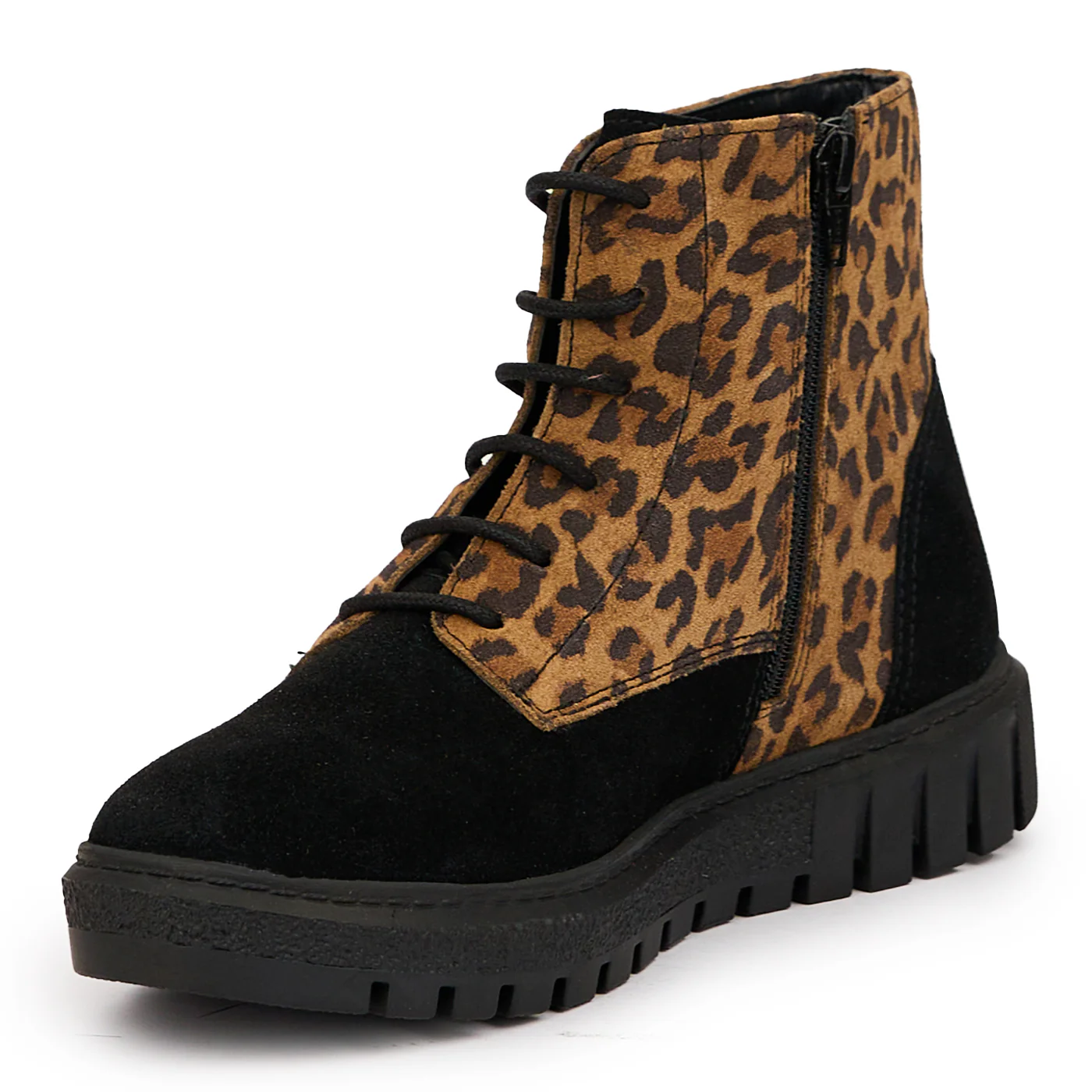 Ghete dama din piele naturala multicolor 14510 - Image 3