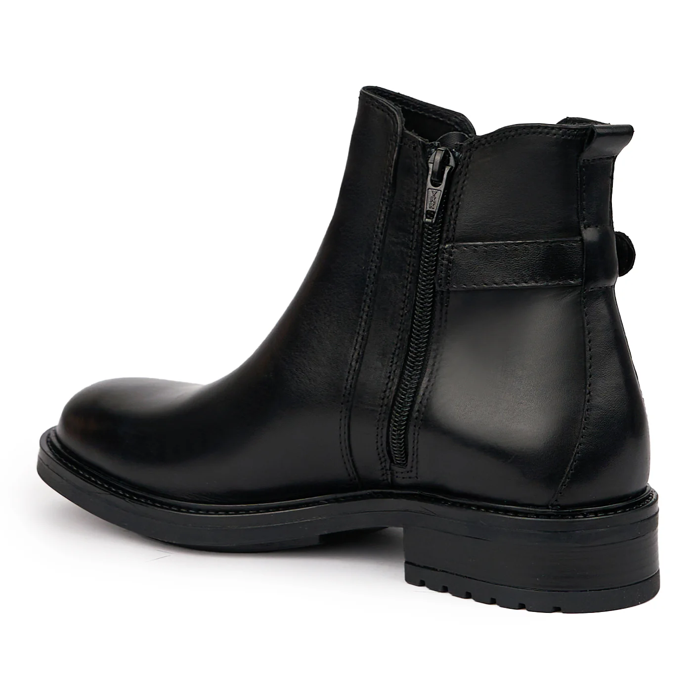 Ghete dama din piele naturala neagra 14244 - Image 2
