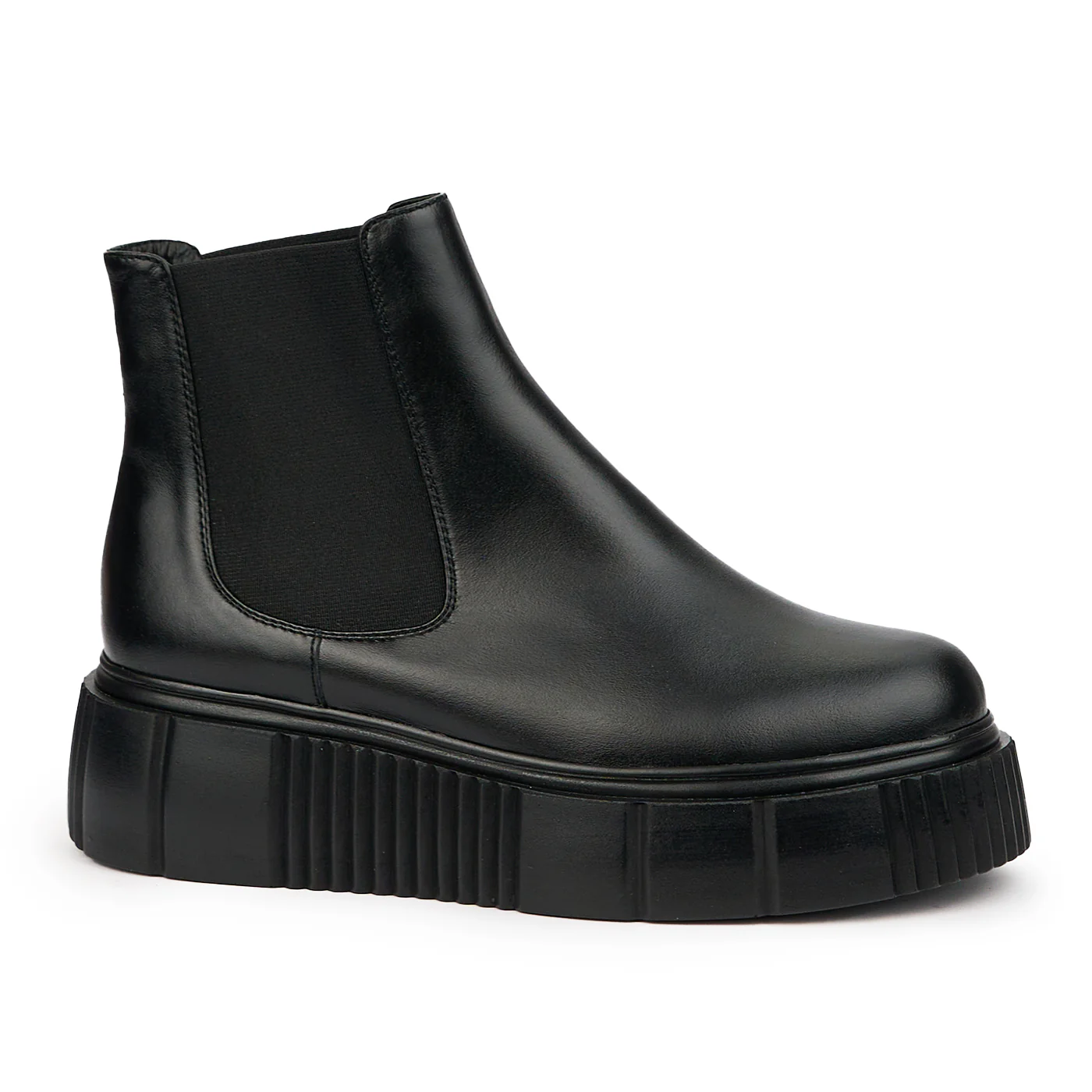 Ghete dama din piele naturala neagra 14576