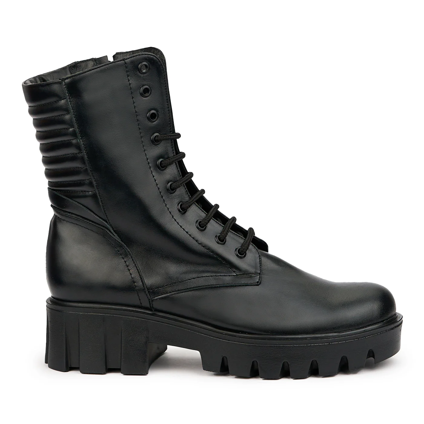 Ghete dama din piele naturala neagra 14578