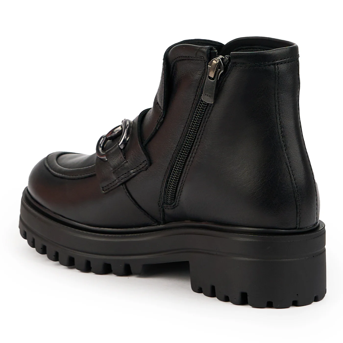 Ghete dama din piele naturala neagra 14700 - Image 2