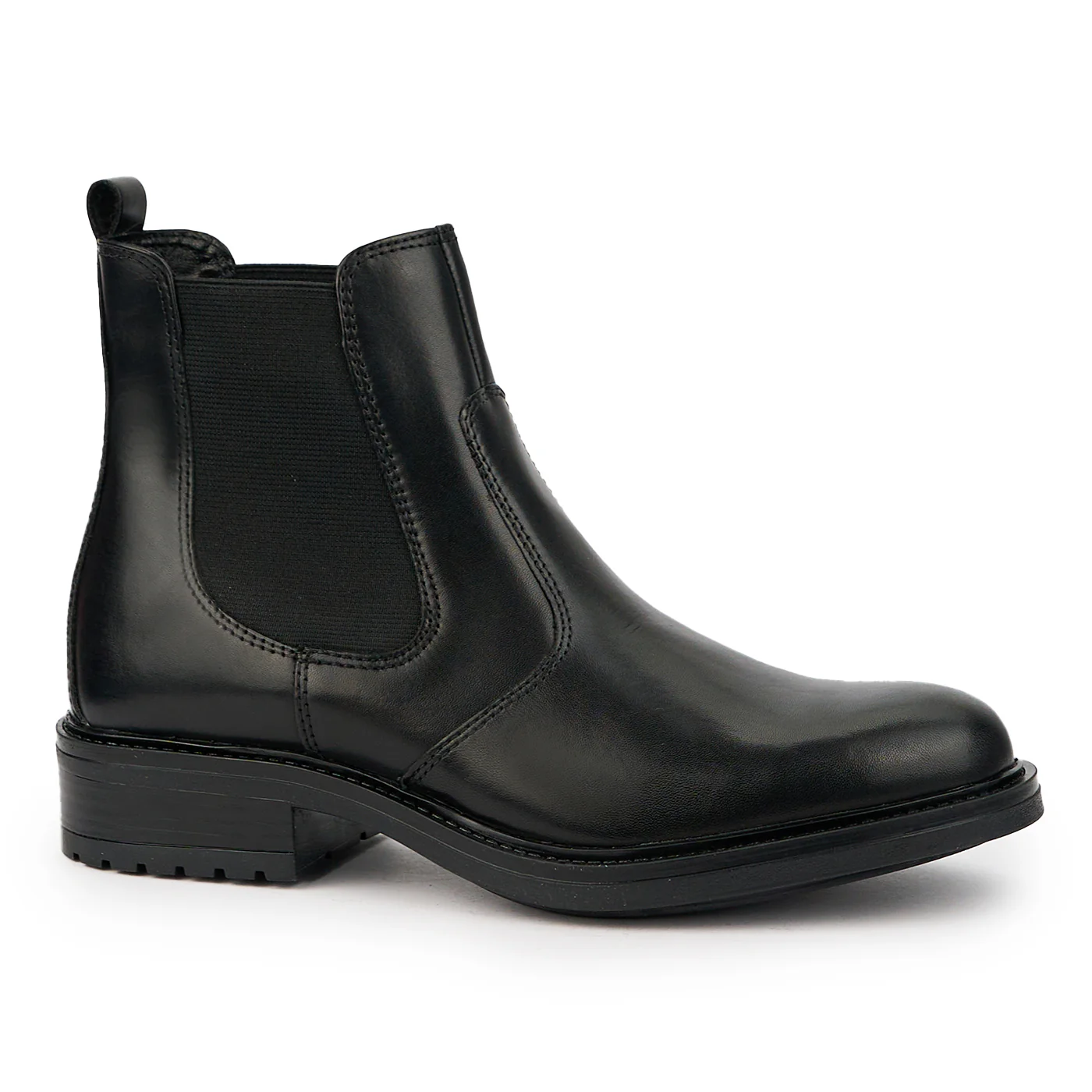 Ghete dama din piele naturala neagra 14738