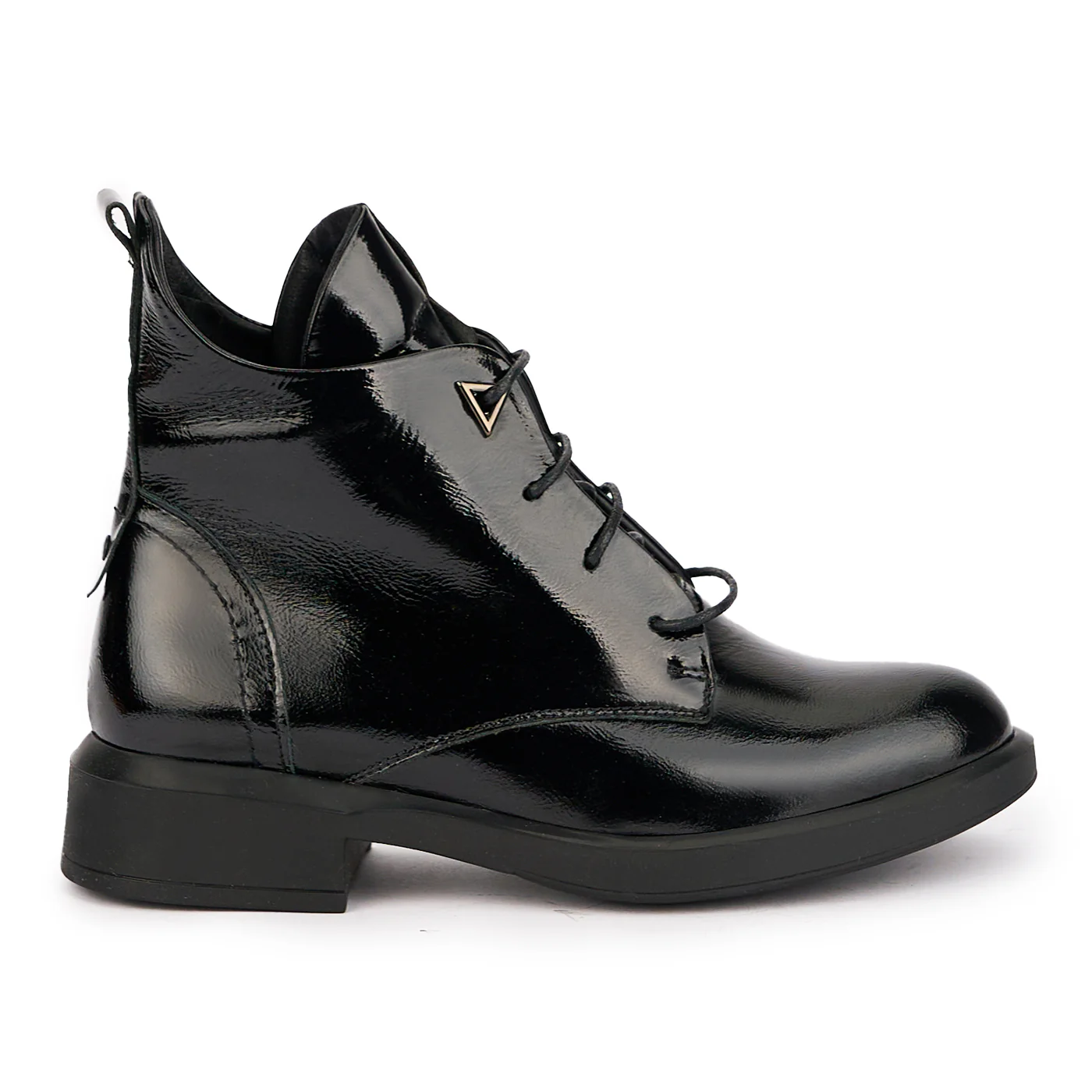 Ghete dama din piele naturala neagra 17004