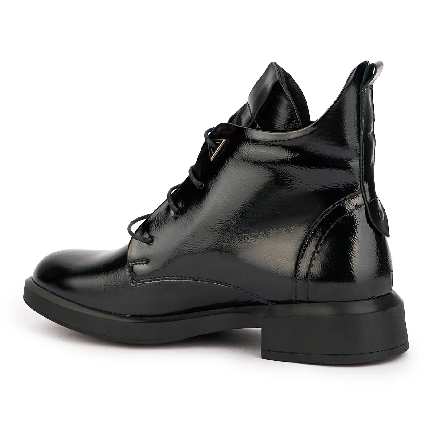 Ghete dama din piele naturala neagra 17004 - Image 2