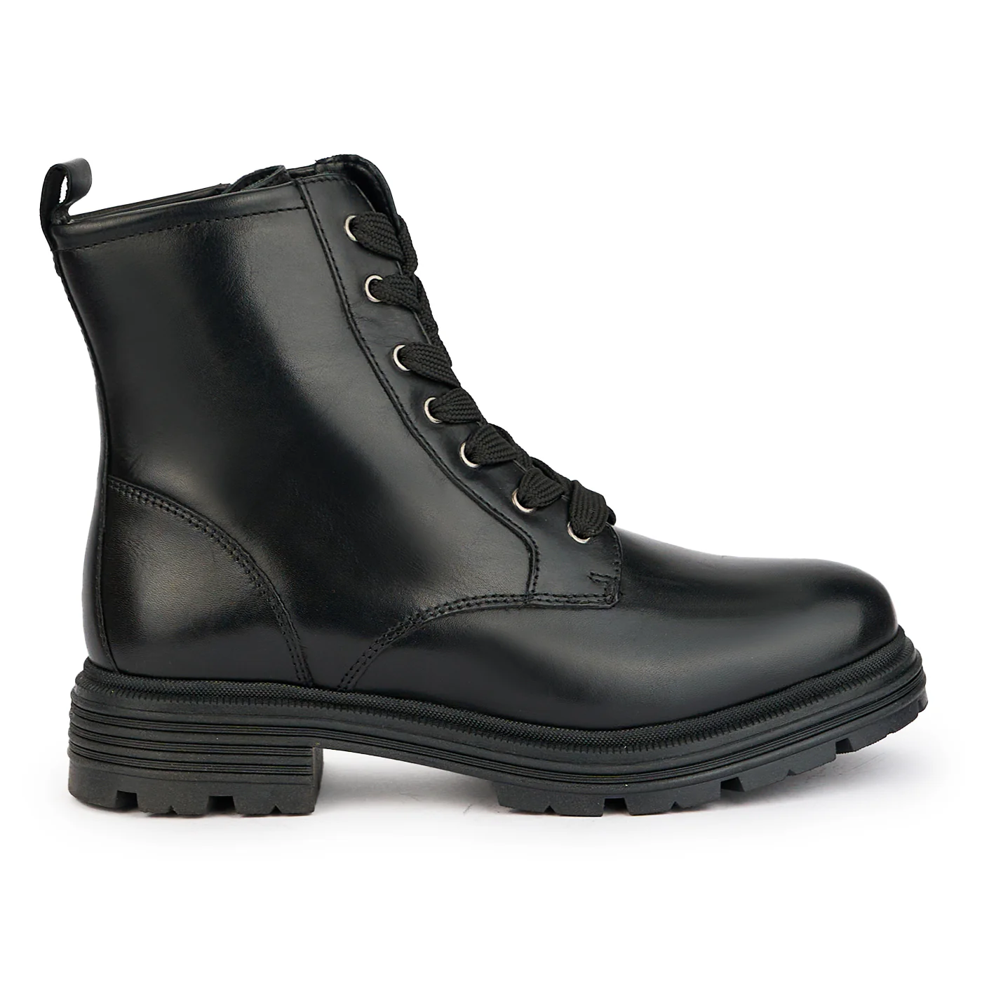 Ghete dama din piele naturala neagra 17224