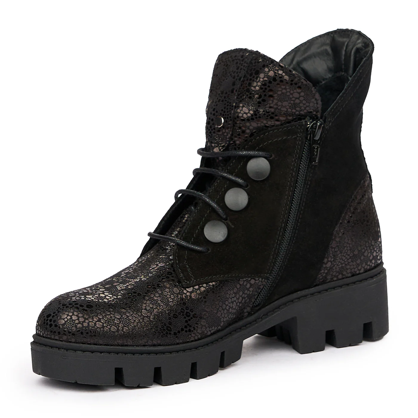 Ghete dama din piele naturala neagra 3448 - Image 4
