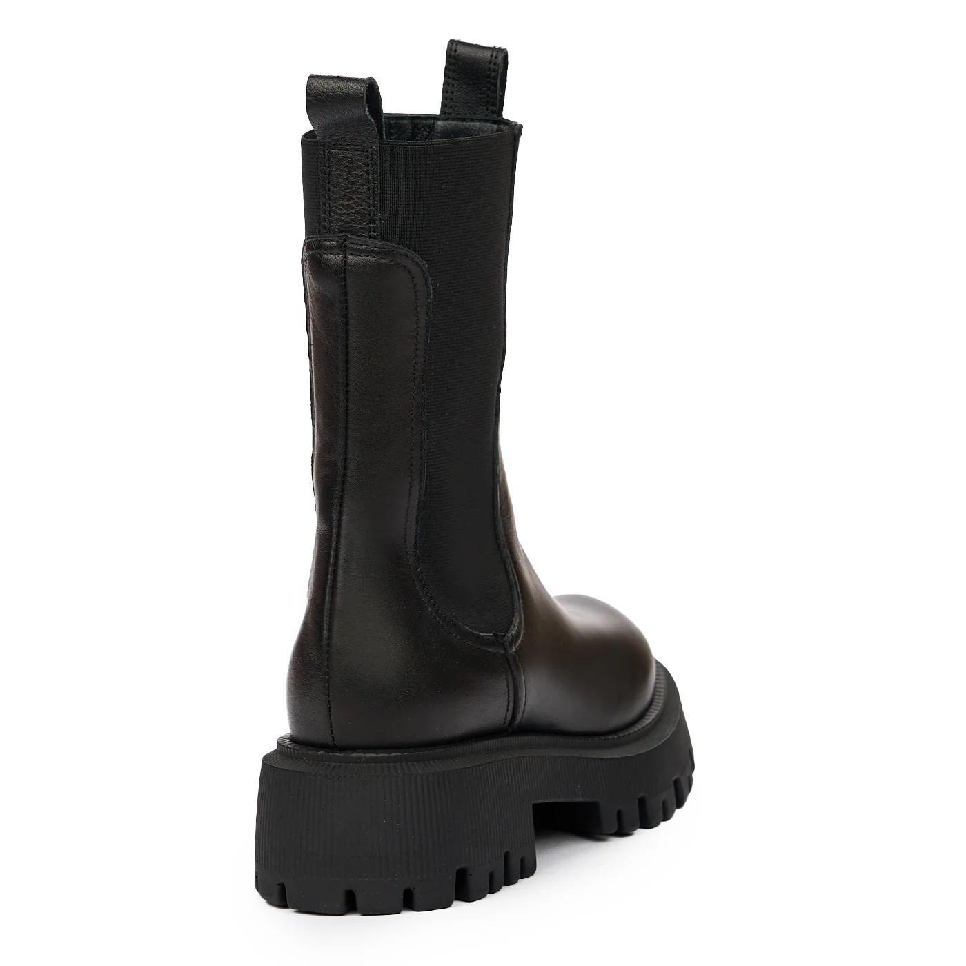 Ghete dama din piele naturala neagra 8176 - Image 2