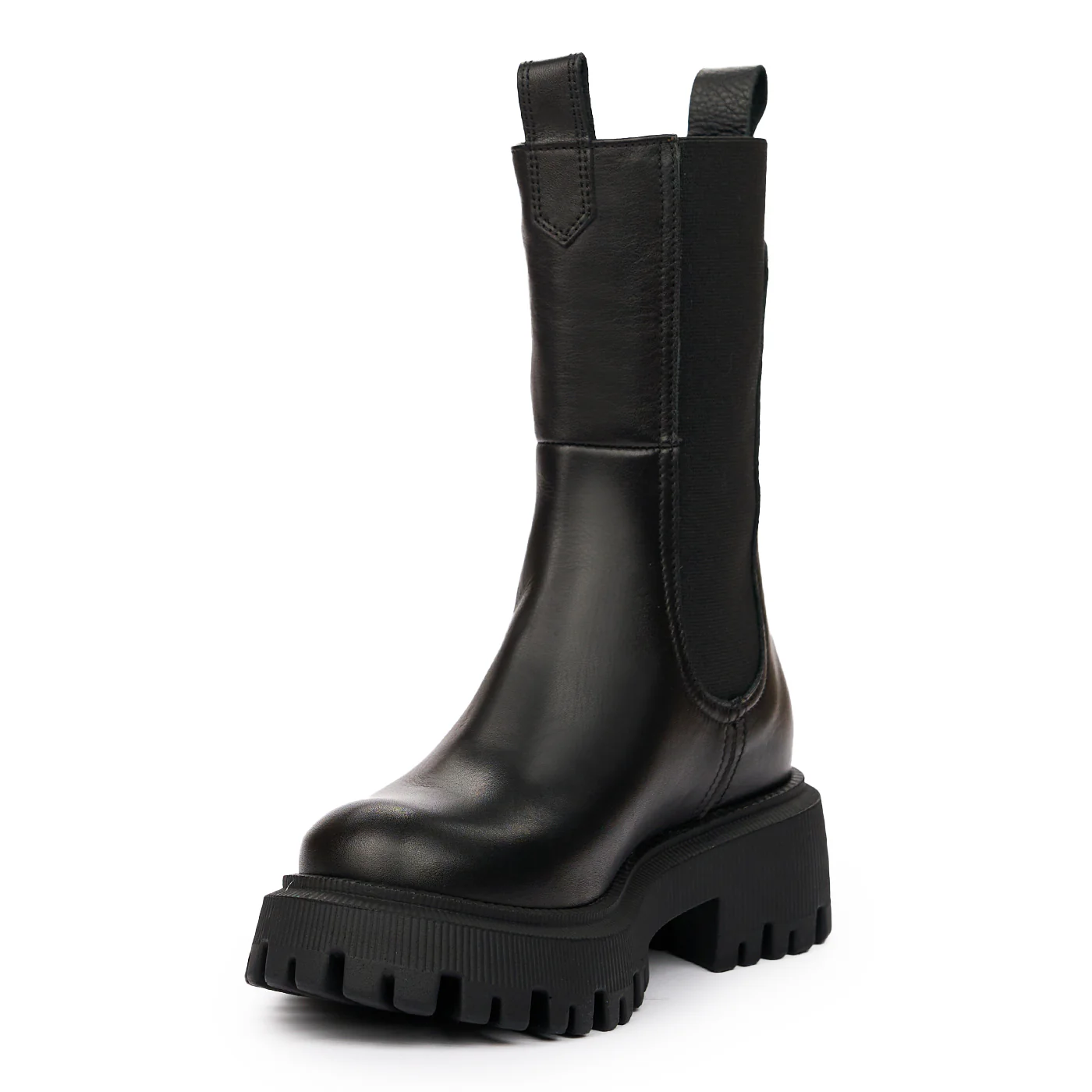 Ghete dama din piele naturala neagra 8176 - Image 4