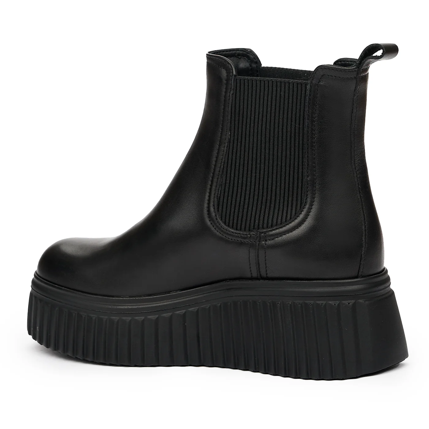 Ghete dama din piele naturala neagra 8185 - Image 3