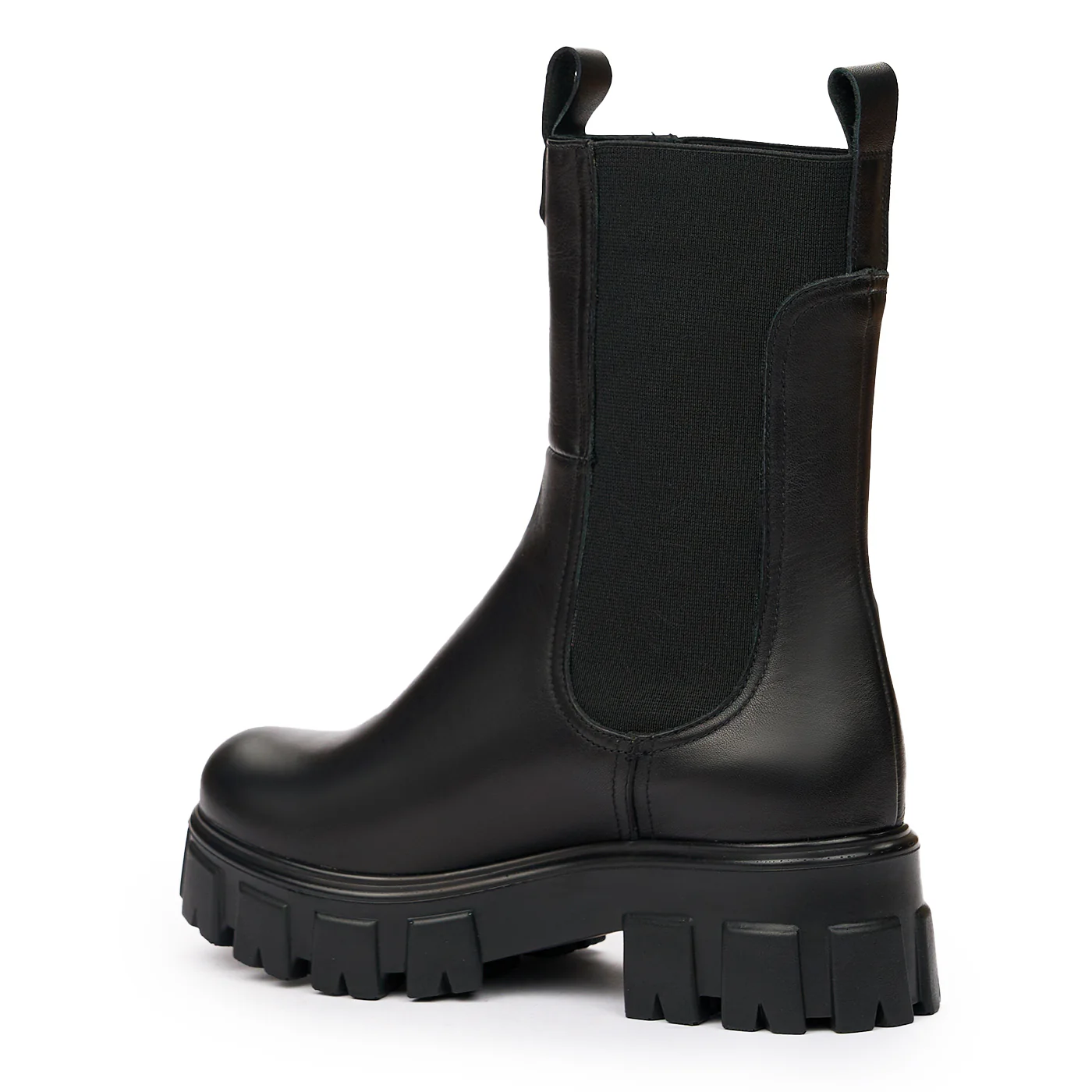 Ghete dama din piele naturala neagra 8225 - Image 3