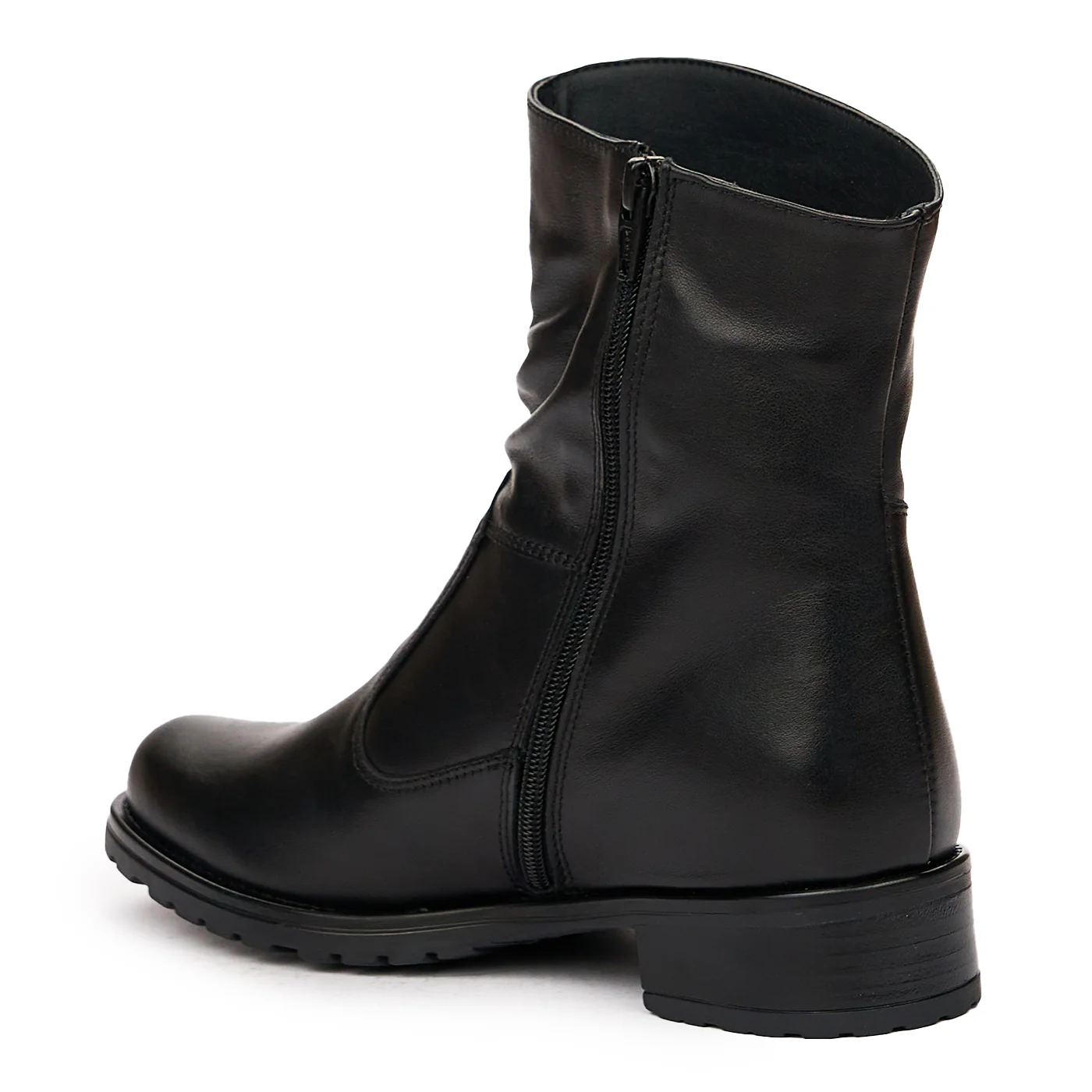 Ghete dama din piele naturala neagra 8304 - Image 3