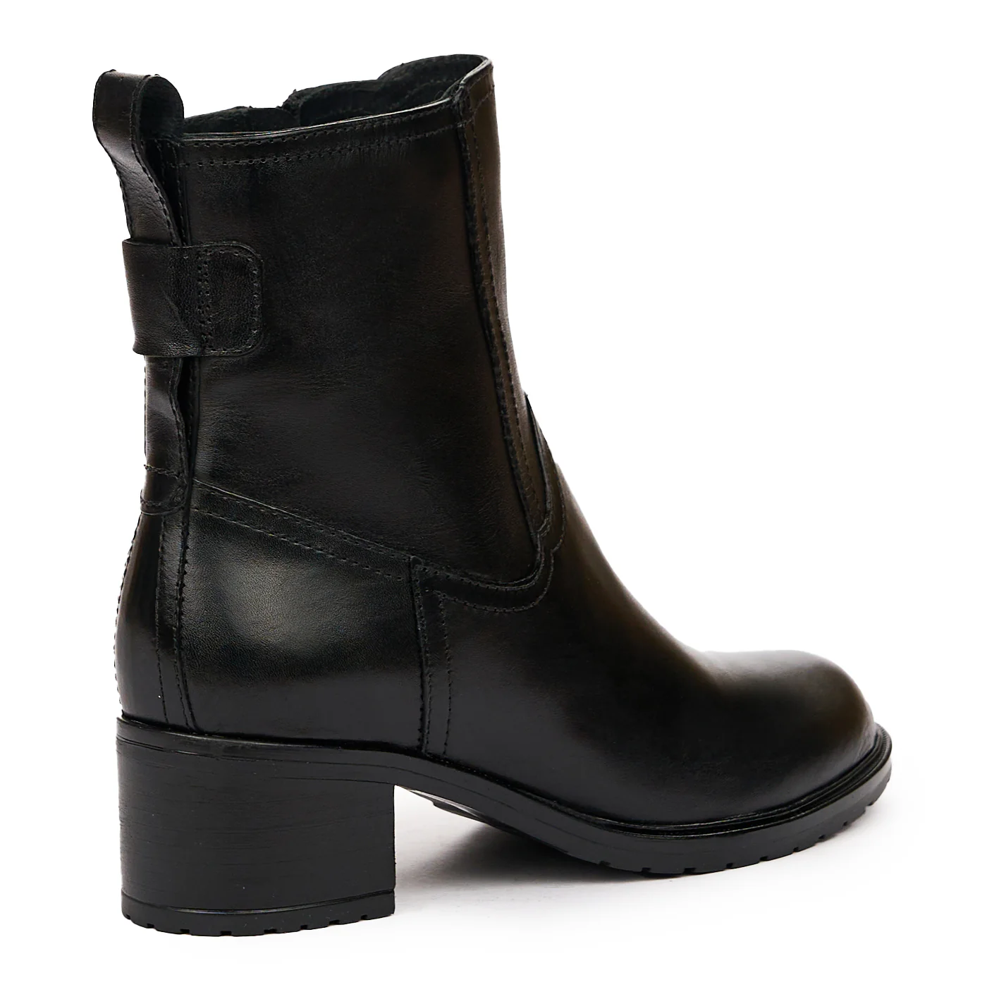 Ghete dama din piele naturala neagra 8313 - Image 2