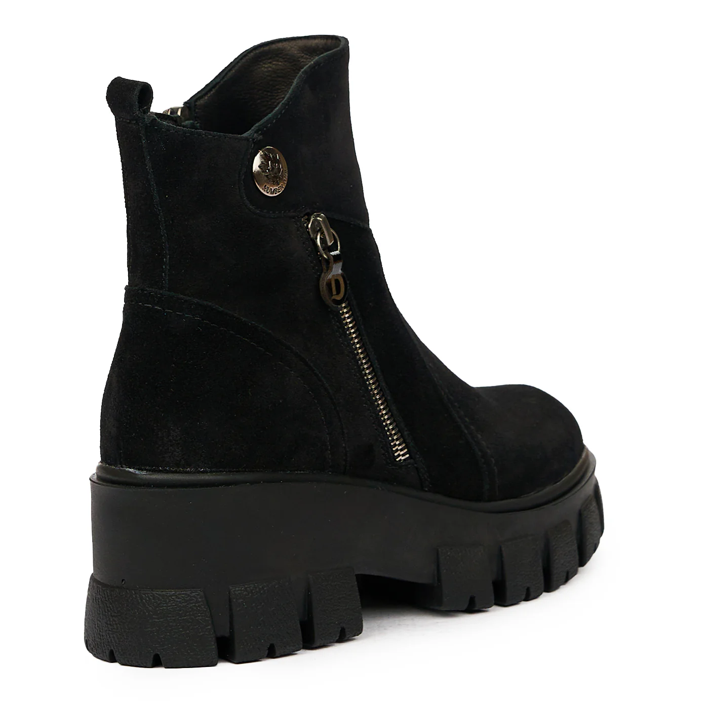 Ghete dama din piele naturala neagra 8338 - Image 2