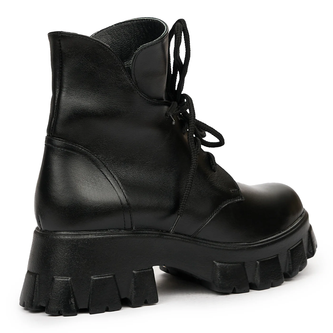 Ghete dama din piele naturala neagra 8353 - Image 2