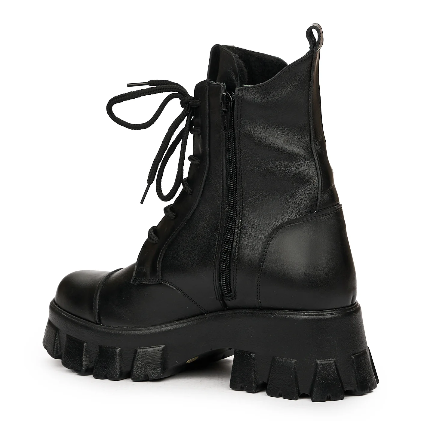 Ghete dama din piele naturala neagra 8354 - Image 3