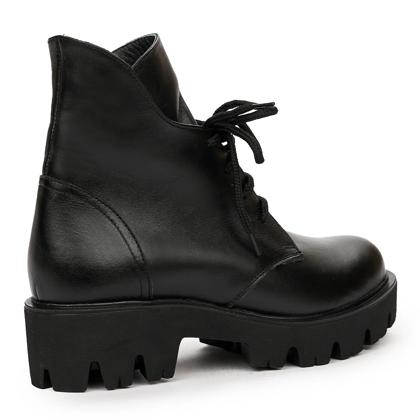 Ghete dama din piele naturala neagra 8355 - Image 2
