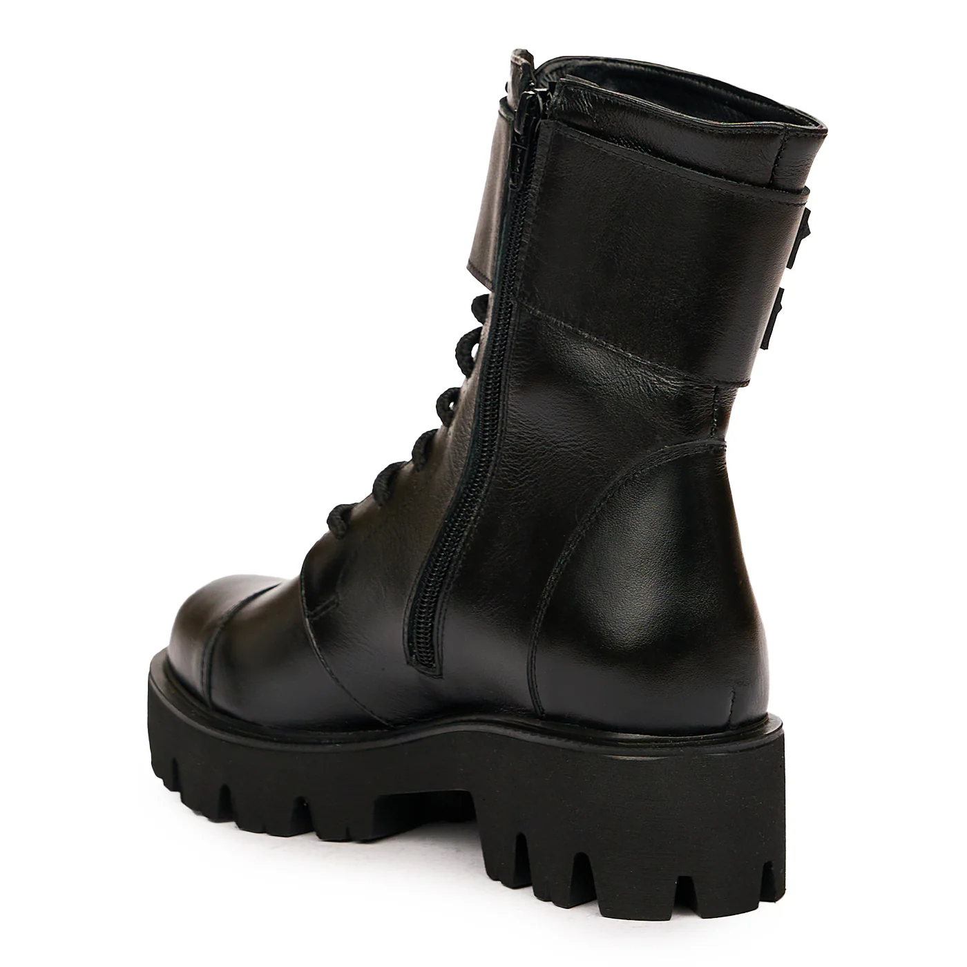 Ghete dama din piele naturala neagra 8357 - Image 3