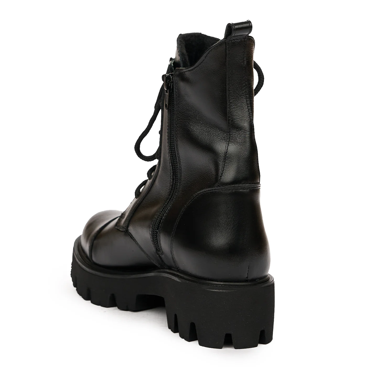 Ghete dama din piele naturala neagra 8358 - Image 2