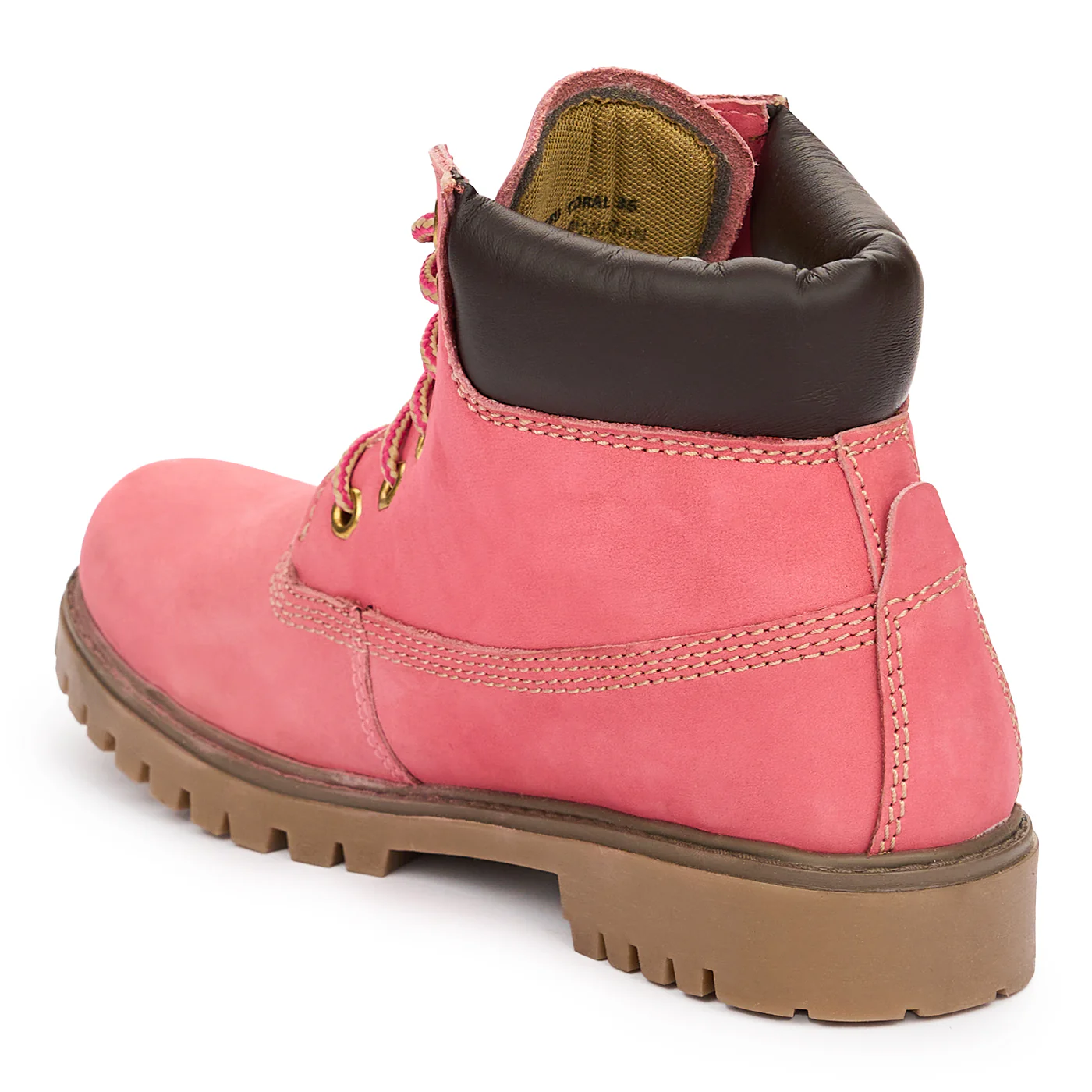 Ghete dama din piele naturala roz 12968 - Image 2