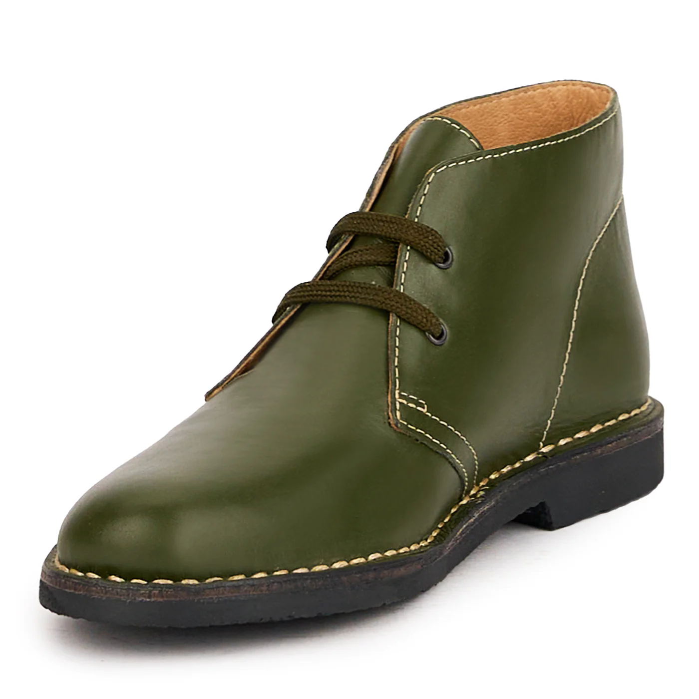 Ghete dama din piele naturala verde 16656 - Image 3