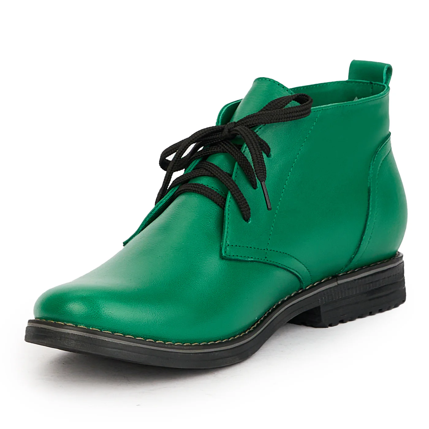 Ghete dama din piele naturala verde 17273 - Image 3