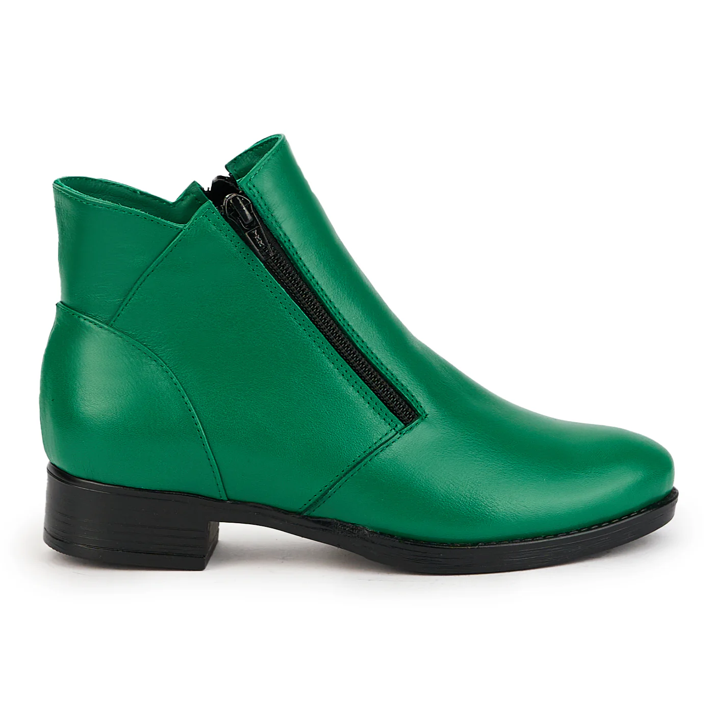 Ghete dama din piele naturala verde 17339