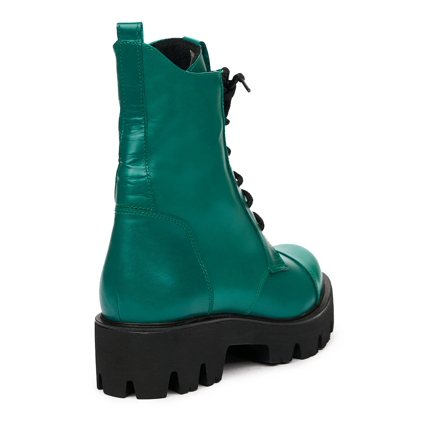 Ghete dama din piele naturala verde 8378 - Image 2