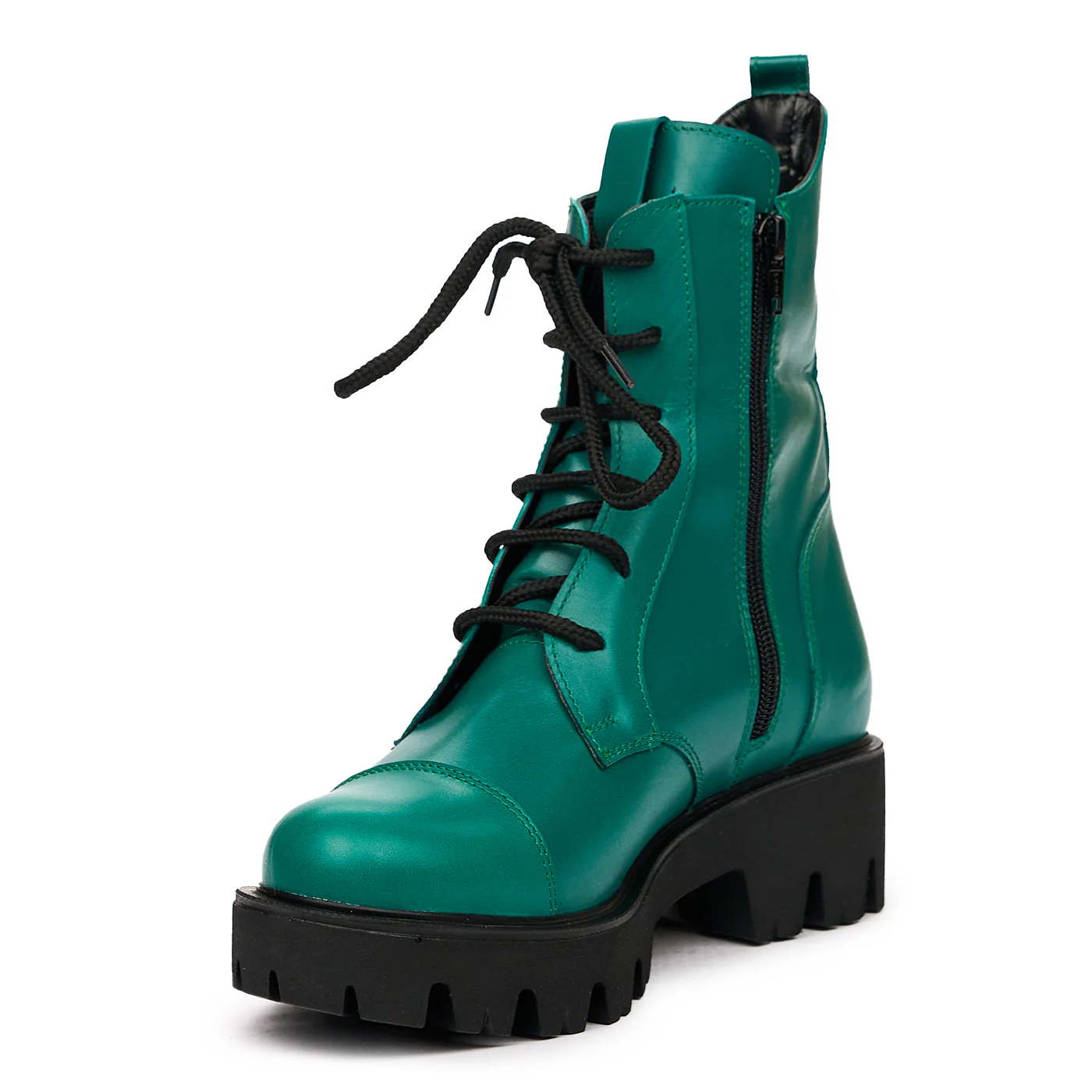Ghete dama din piele naturala verde 8378 - Image 4