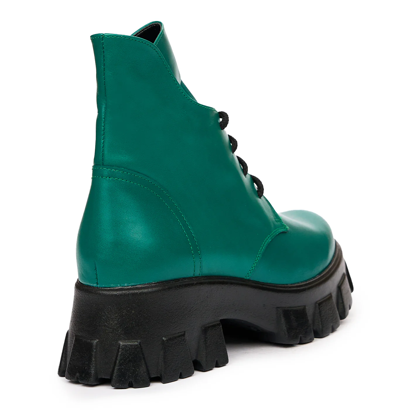 Ghete dama din piele naturala verde 8379 - Image 2